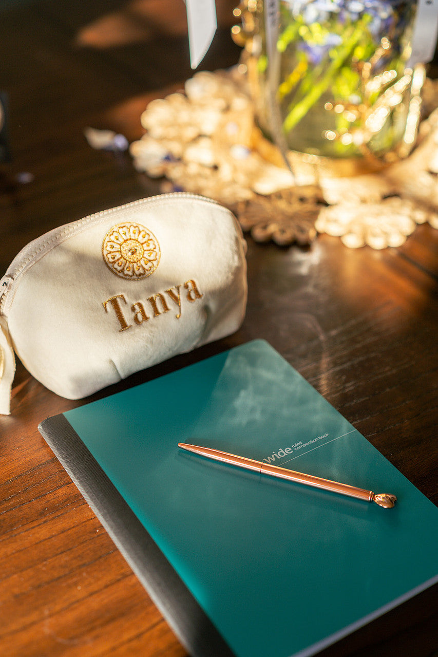 The Xenia Personalised cosmetic bag